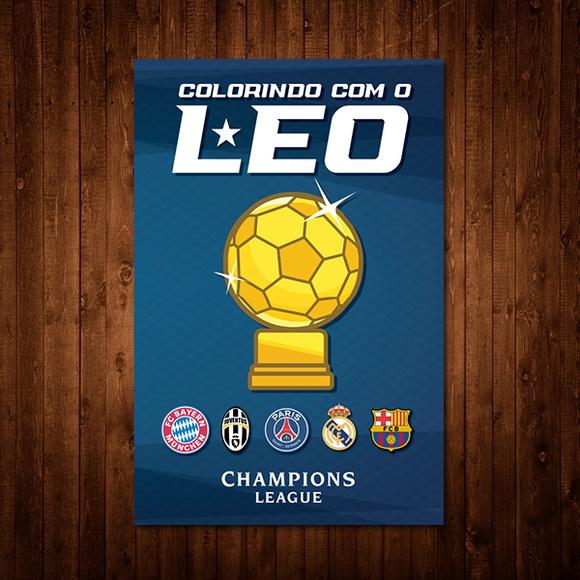 Livro de Colorir / Liga dos Campeões / 15x21cm / 12 Desenhos