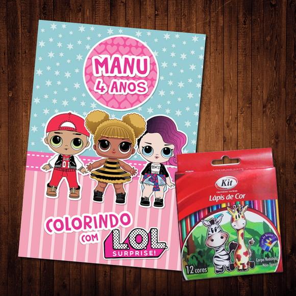 Livro de Colorir / Lol Surprise (Lápis de Cor)