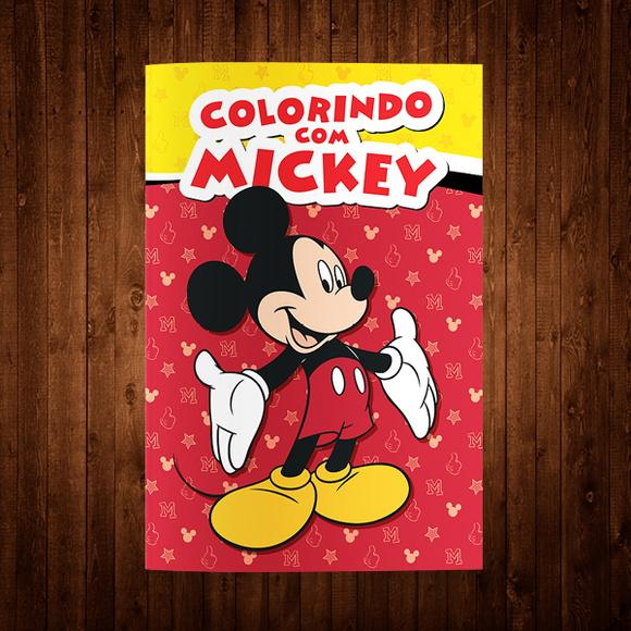 Livro de Colorir / Mickey / 15x21cm / 12 Desenhos