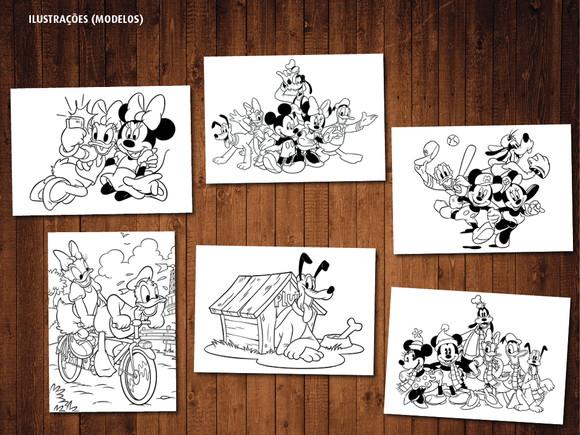 Livro de Colorir / Mickey / 15x21cm / 12 Desenhos