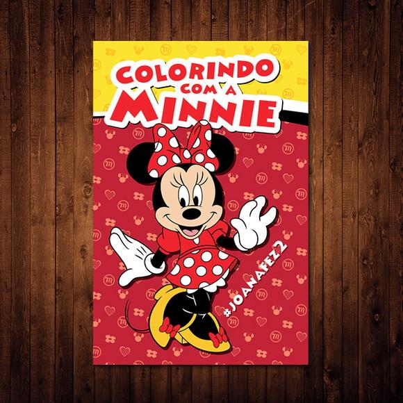 Livro de Colorir / Minnie Vermelha / 10x15cm