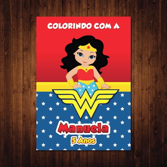Livro de Colorir / Mulher Maravilha / 10x15cm