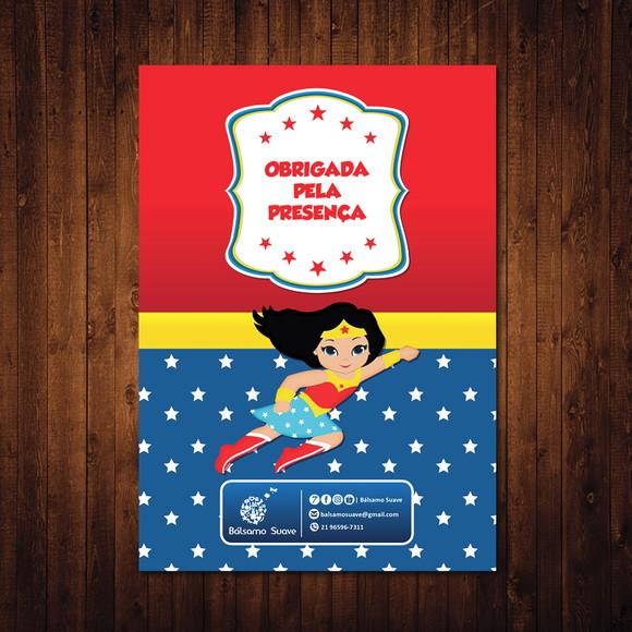 Livro de Colorir / Mulher Maravilha / 15x21cm / Giz de Cera