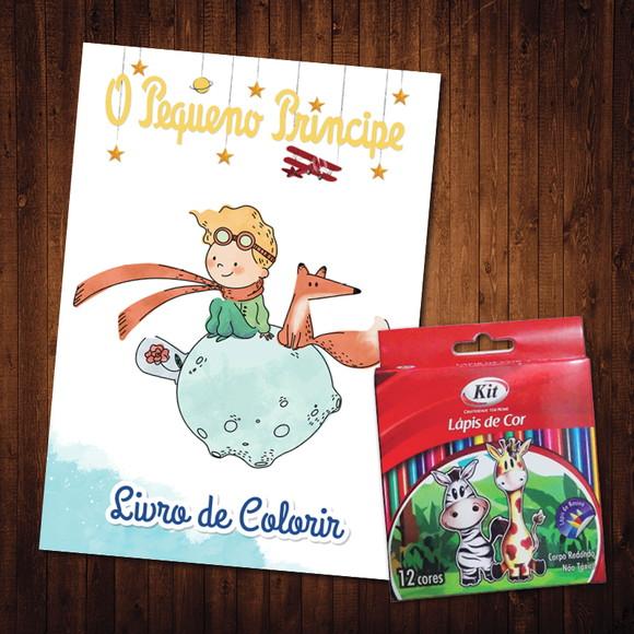Livro de Colorir / O Pequeno Príncipe / Lápis de Cor
