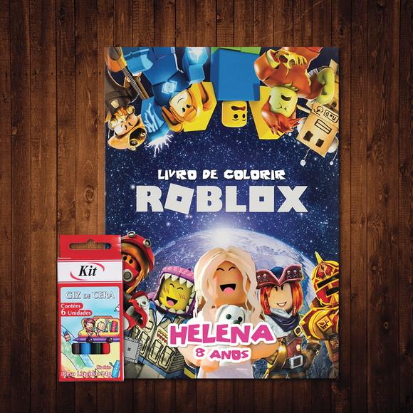Livro de Colorir / Roblox / 15x21cm / Giz de Cera