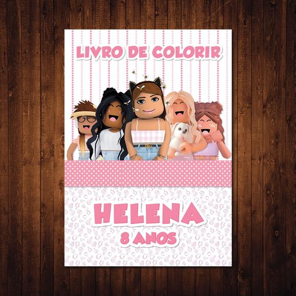 Livro de Colorir / Roblox / 15x21cm / 12 Desenhos