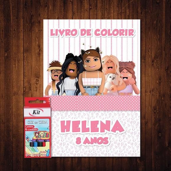 Livro de Colorir / Roblox / 15x21cm / Giz de Cera