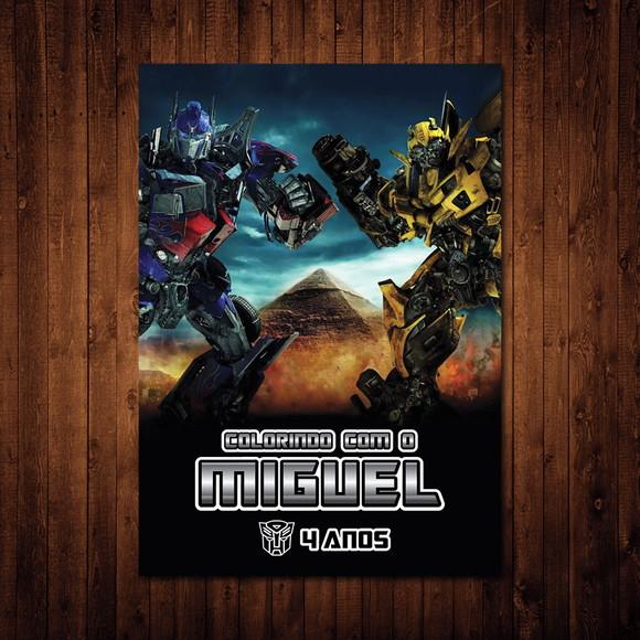 Livro de Colorir / Transformers (10x15cm)
