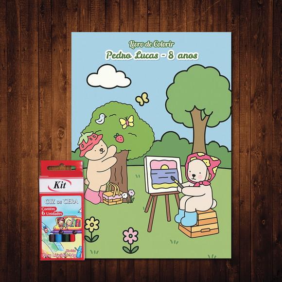 Livro de Colorir Bobbie Goods 15x21cm Giz de Cera