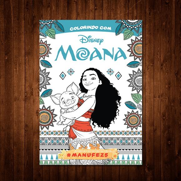 Livro de Colorir da Moana