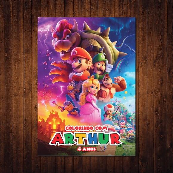 Livro de Colorir do Mario / 15x21cm / 12 Desenhos