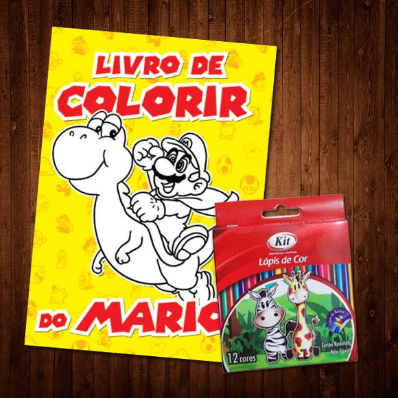 Livro de Colorir do Mario (Lápis de Cor)