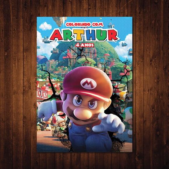 Livro de Colorir do Mario / 15x21cm / 12 Desenhos