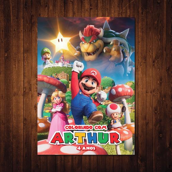Livro de Colorir do Mario / 15x21cm / 12 Desenhos