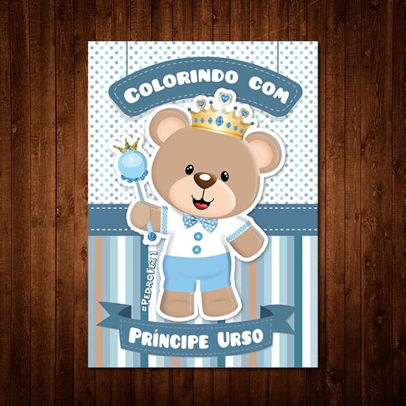 Livro de Colorir do Príncipe Urso
