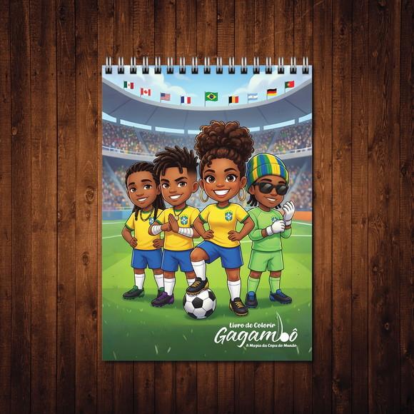 Livro de Colorir Gagambô a Magia da Copa do Mundo Wire-o A5