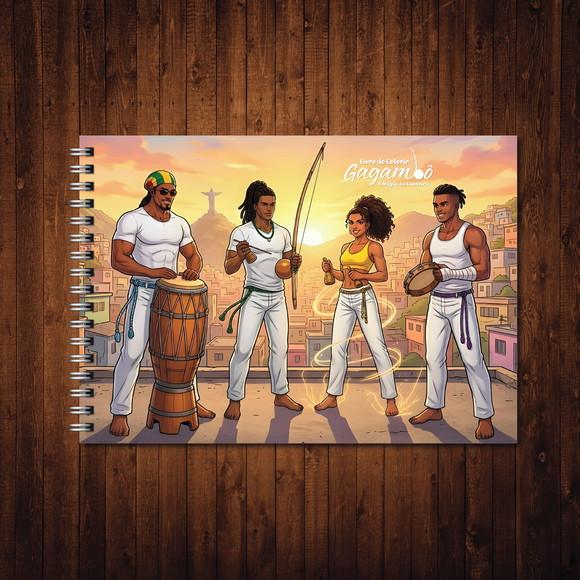 Livro de Colorir Gagambô Magia da Capoeira Wire-o A5
