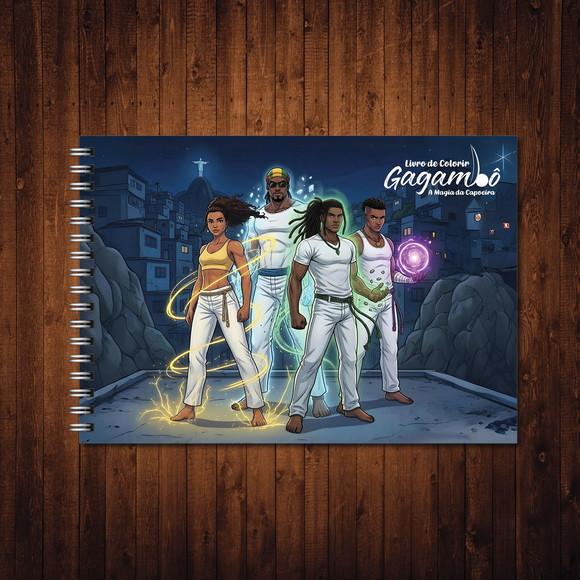 Livro de Colorir Gagambô Magia da Capoeira Wire-o A5