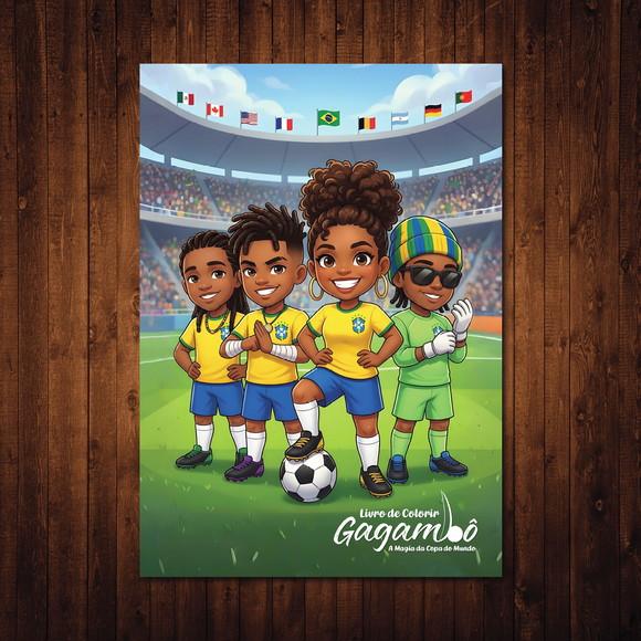Livro de Colorir Gagambô Magia da Copa do Mundo