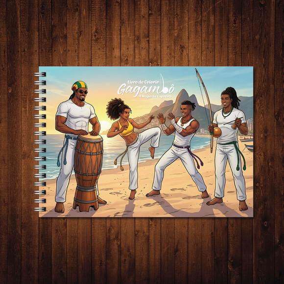 Livro de Colorir Gagambô Magia da Capoeira Wire-o A5