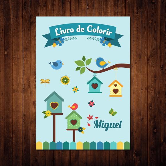 Livro de Colorir Jardim dos Passarinhos