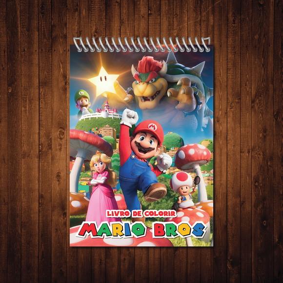 Livro de Colorir Super Mario Bros Espiral A5