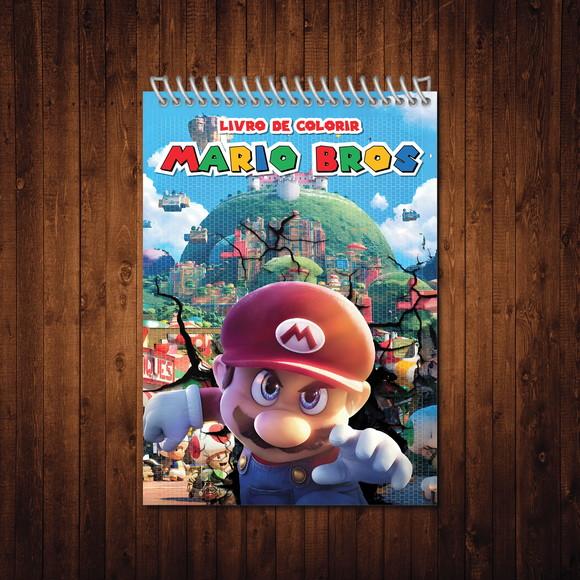 Livro de Colorir Super Mario Bros Espiral A5