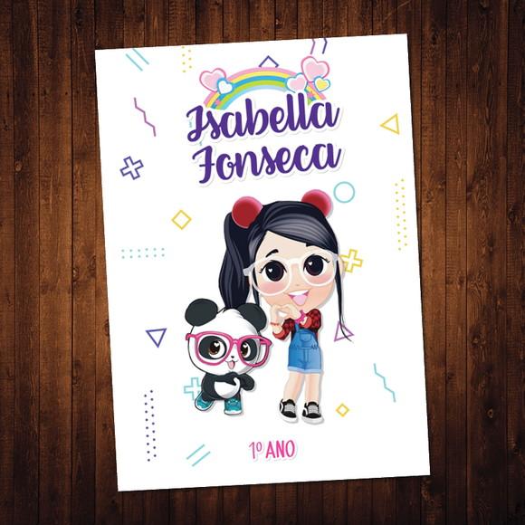 Luluca / Adesivo Capa Caderno / A4