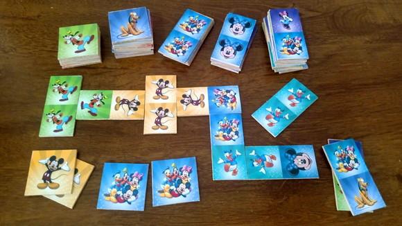 Minnie e Mickey / Jogo da Memória e Dominó / mdf / Organza