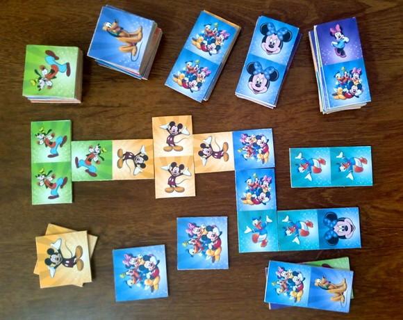 Minnie e Mickey / Jogo da Memória e Dominó / mdf / Organza