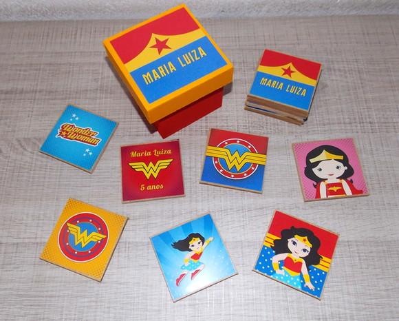 Mulher Maravilha Baby / Jogo da Memória / mdf / 7 Pares