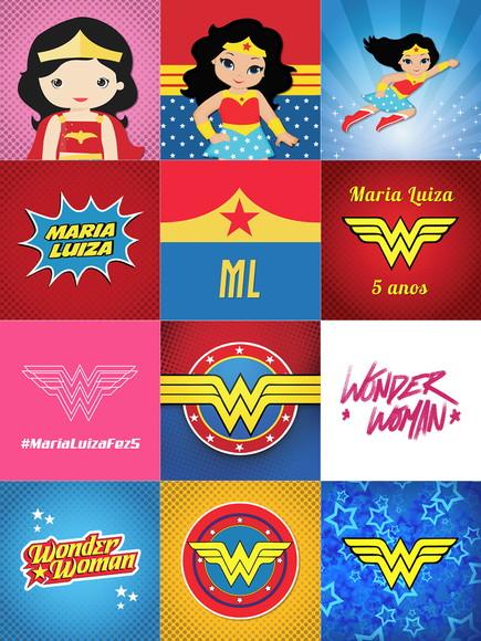 Mulher Maravilha Baby / Jogo da Memória / mdf / 7 Pares