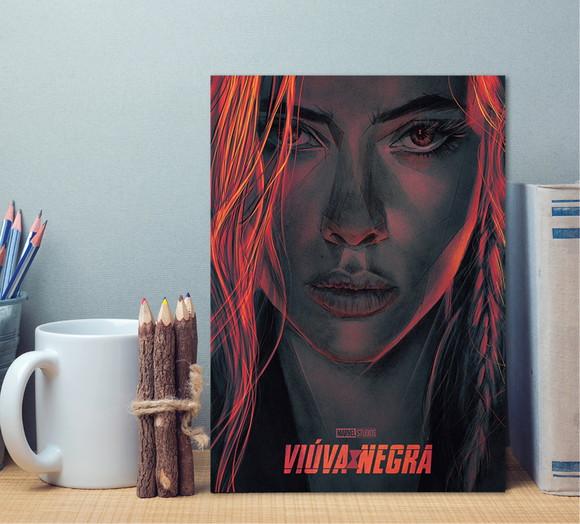Placa / Viuva Negra / 20x30cm / MDF / 3mm