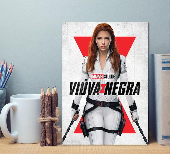 Placa / Viuva Negra / 20x30cm / MDF / 3mm