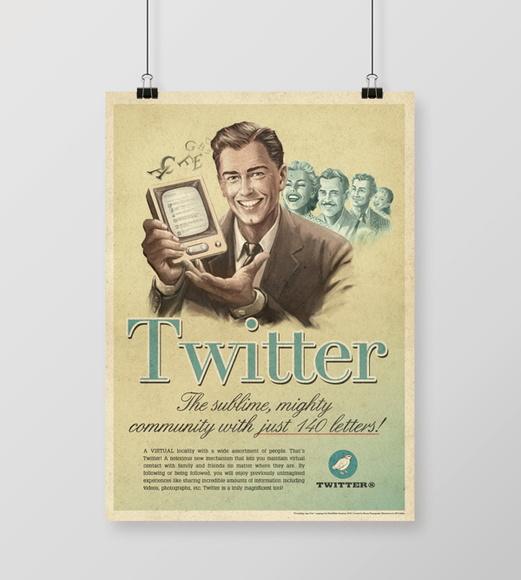 Pôster Twitter / Vintage