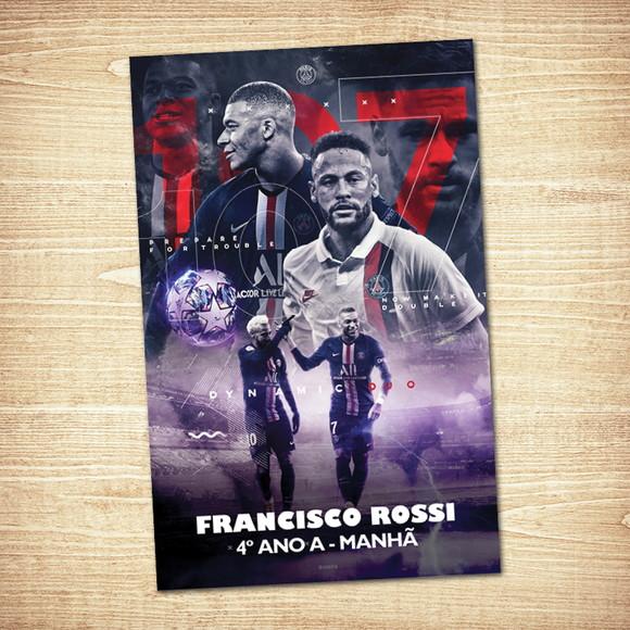 Psg / Adesivo Capa Caderno / A4