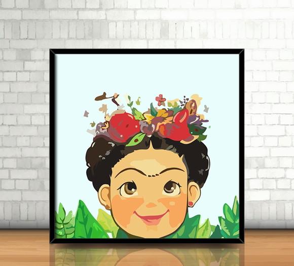 Quadro / Frida Kahlo (20x20cm)