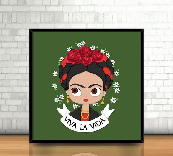Quadro / Frida Kahlo (20x20cm)