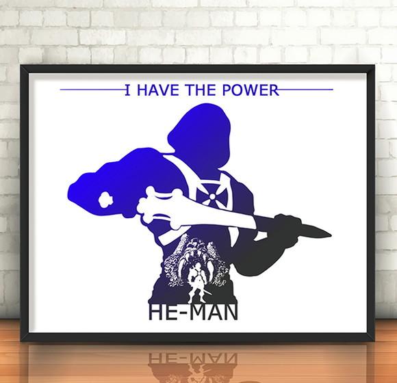 Quadro / He-Man / 20x30cm / com vidro