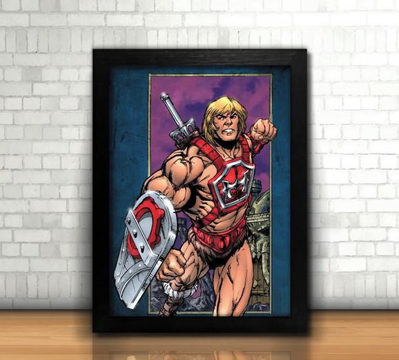 Quadro / He-Man / 20x30cm / com vidro