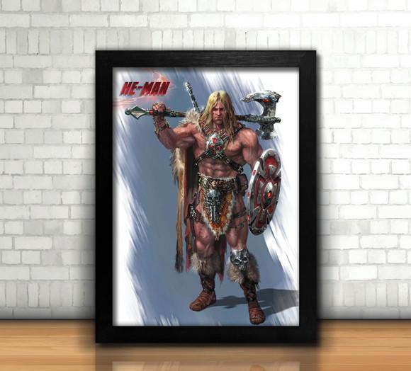 Quadro / He-Man / 20x30cm / com vidro
