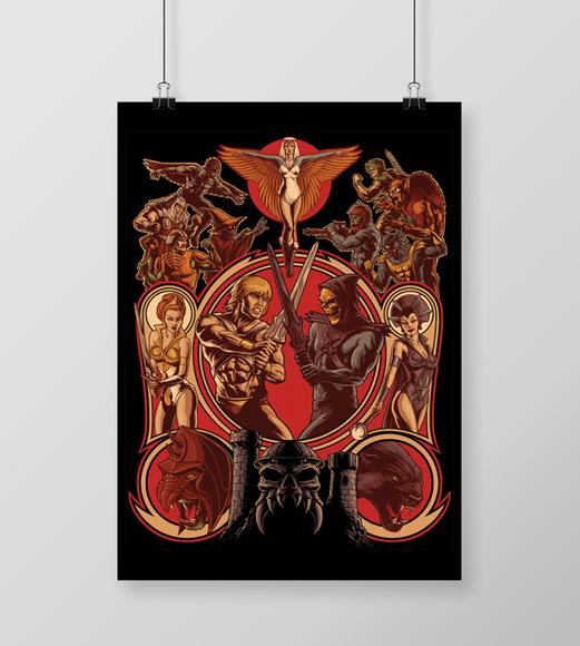 Quadro / He-Man / 20x30cm / com vidro