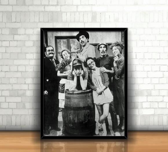 Quadro / Turma do Chaves / 20x30cm / Com Vidro