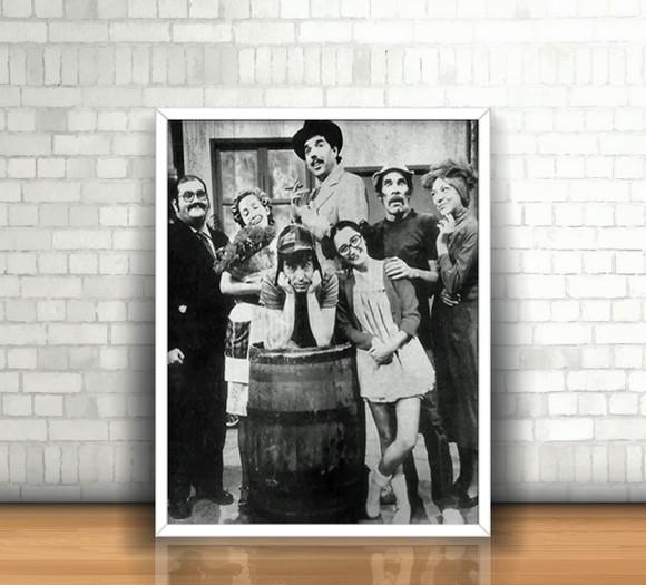 Quadro / Turma do Chaves / 20x30cm / Com Vidro