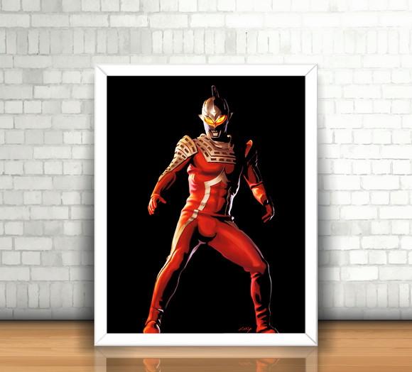 Quadro / Ultraman / 20x30cm / com Vidro