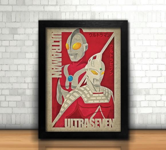 Quadro / Ultraman / 20x30cm / com Vidro