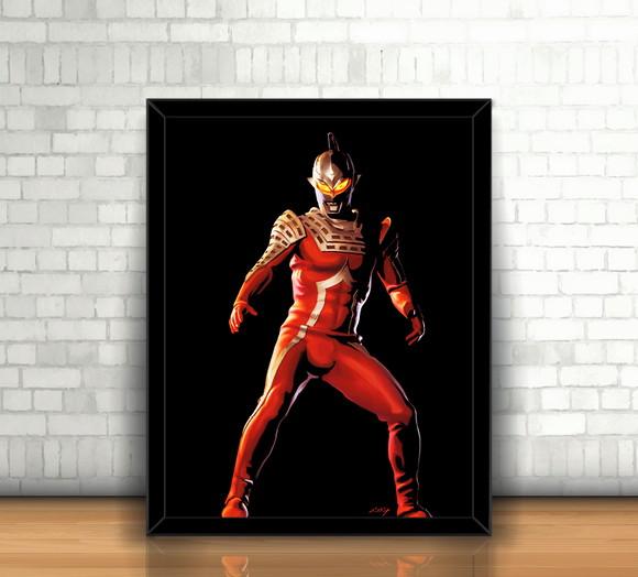 Quadro / Ultraman / 20x30cm / com Vidro