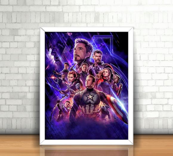 Quadro / Vingadores Ultimato (Endgame) / 20x30cm / com vidro