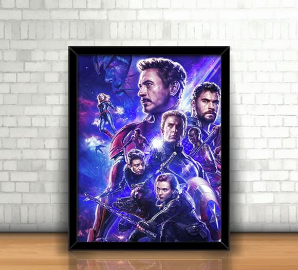 Quadro / Vingadores Ultimato (Endgame) / 20x30cm / com vidro