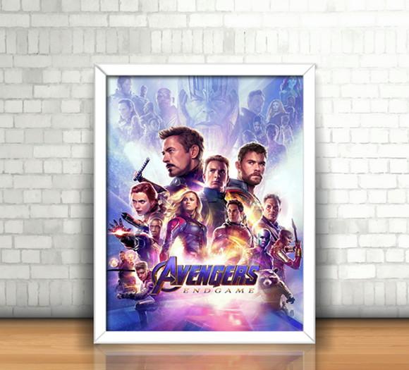 Quadro / Vingadores Ultimato (Endgame) / 20x30cm / com vidro